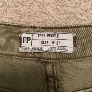 Free People Shorts - Free People Olive Denim Cut Off Shorts Free People Shorts - Free People Olive Denim Cut Off Shorts